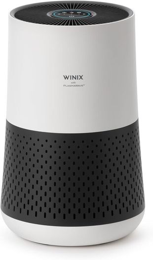 Compact Air Purifier for Bedroom Home, CADR 250 mh, 50m HEPA & Carbon Filter removes Allergies, Pollen, Dust, Smoke, Air Cleaner with Air Quality Sensor, Sleep Mode