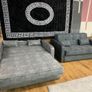 Daphne Light Grey or Dark Grey Pull Out Sofa Bed Image 5
