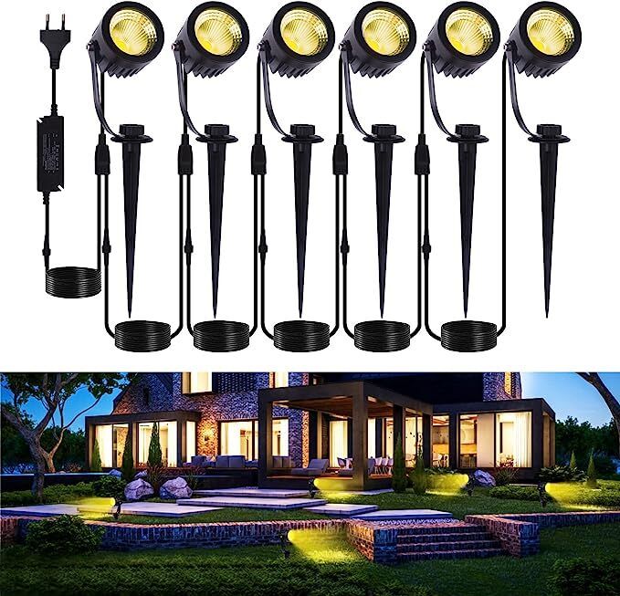Led Garden Spotlightbeek 6in1 Outdoor Lawn Landscape Spike ...