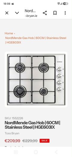 gas hob