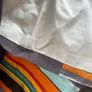 Eyelet Curtain Grey & Multicolour Stripes Image 5