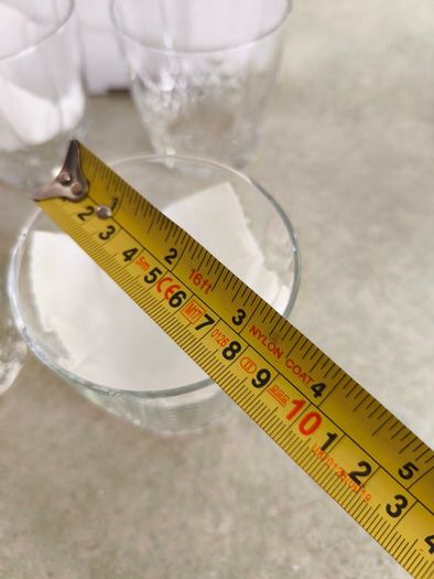 Multi-Purpose Crystal Beverage Tumbler Drinking Glass Set of 5 not stamped..