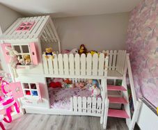 Kids bunk princess bed