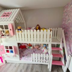 Kids bunk princess bed