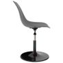 Swivel Dining Chairs 4 pcs Light Grey PP Image 5