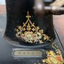 Vintage Singer Cast Iron Sewing Table with Jones 6400 Machine. Image 9