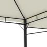 Gazebo with Double Extended Roofs 3x3x2.75 m Cream Image 5