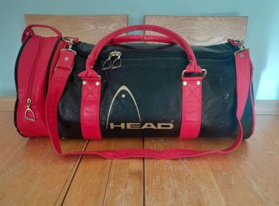 Genuine Vintage 1980's HEAD Monte Carlo Holdall. Sports training bag, football casual, away day, traders bag, 80s memorabilia. School bag.