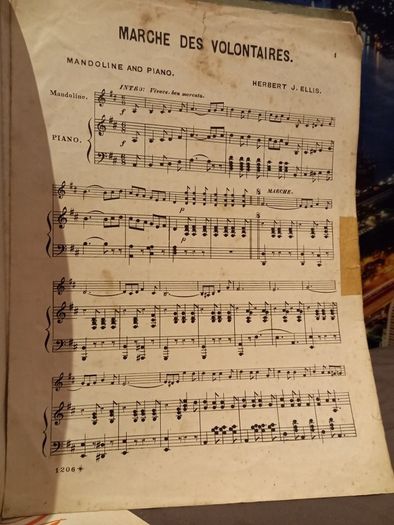 sheet music for mandolin
