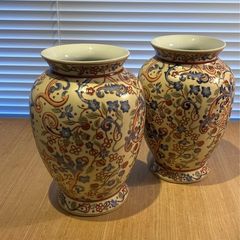 2 Large Ceramic Vases (pair)