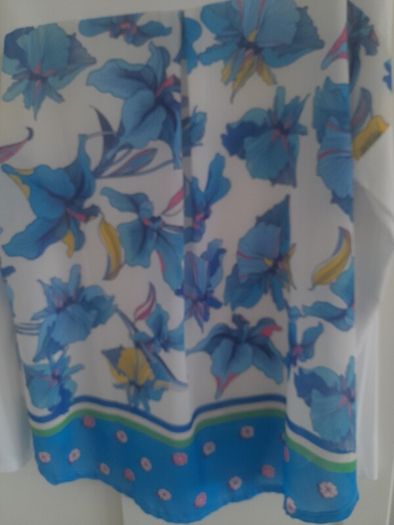 New with tags long print top