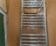 Towel Warmer Radiator Straight Chrome x 2 1200mm x 500mm