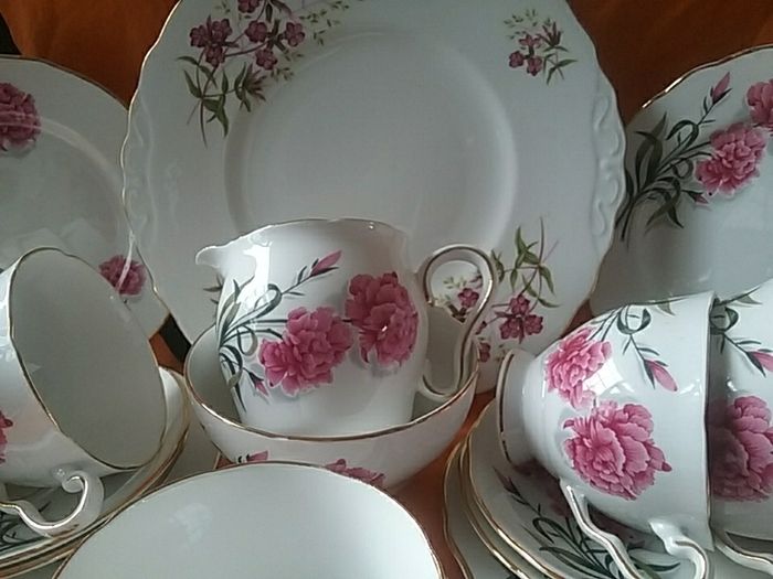 Royal Stafford Peony Rose ChinaTeaset