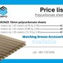 Polycarbonate sheets with accessories (instock) Image 4