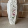 Belleek China 2 Country Trellis Vases 7" & 10" Image 8