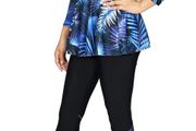 Brand New Musuly Burkini Full-Body Swimsuit in Black and Blue
