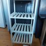 4 drawer wooden shelf storage unit. Image 8