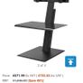 Humanscale Sit Stand Desk Height Adjustable Dual Monitor Workstation Black Image 3