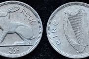 [#440] - Ireland 1967 | 3 Pence | Irish 3d | Hare | KM.12a | MS