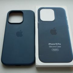iPhone 15 Pro Silicone Case Storm Blue