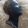 Vintage 1950s Lady chalk wall Mask Image 2