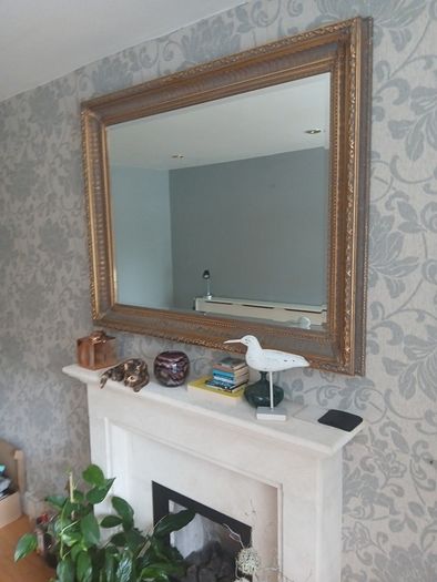 Gorgeous antique-style large gilded mirror