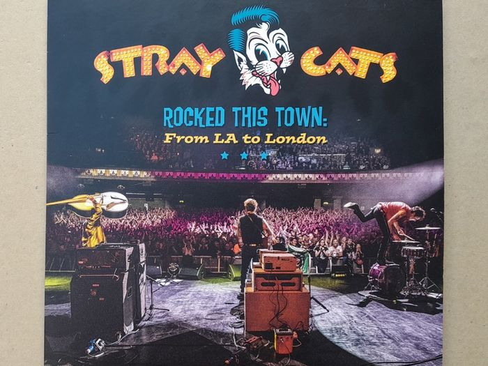 Stray Cats double blue vinyl live album