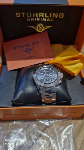 Stuhrling Monaco Blue Dial Men's Watch