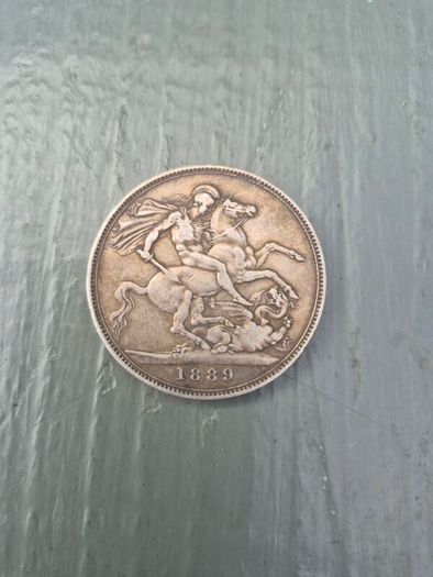 British Queen Victoria "Jubilee Head" silver crown (5 shillings)