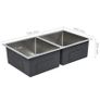 Handmade Kitchen Sink with Strainer Stainless Steel Image 7
