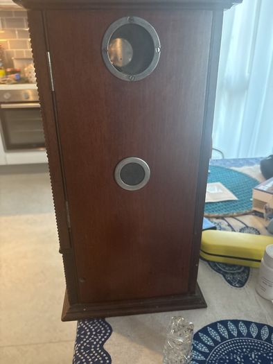 Antique 1920s  Gecophone wooden cabinet