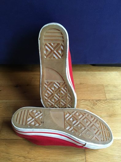 NEXT Baseball Sneakers 41 Two Pairs Canvas Plimsolls    -  with Bonus Funky Insoles
