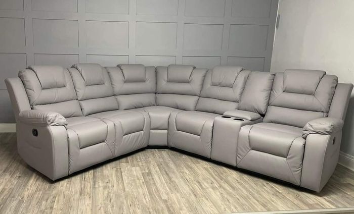 Axel Manual Leather Recliner Sofa Set
