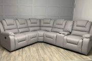 Axel Manual Leather Recliner Sofa Set
