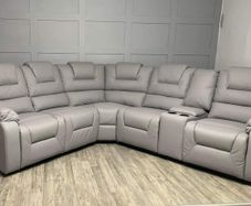 Axel Manual Leather Recliner Sofa Set