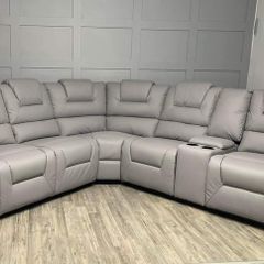 Axel Manual Leather Recliner Sofa Set
