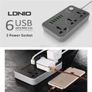 LDNIO SC3604 UK Power Strip with 3 AC Sockets + 6 USB Ports Image 2