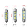 C5W 5050 3 Smd 36mm 39mm 41mm White Car Door Led 12V Festoon Interior Dome Door Light Free Light Lamp Turn Signal Bulb Image 3