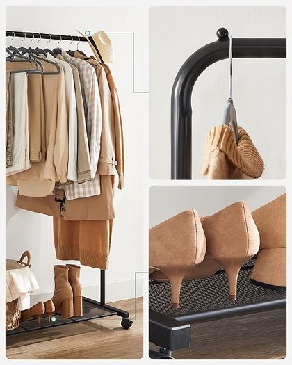 New Single Rail Clothes Rack - FREE P&P