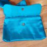 Teal Satin Bag Image 2