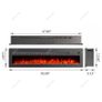 Elegant White Electric Inset Fire (FREE POSTAGE) Image 5