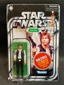 Star Wars The Retro Collection Han Solo New Unpunched Action Figure