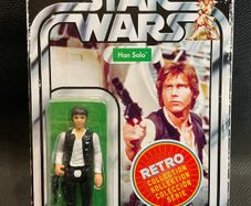 Star Wars The Retro Collection Han Solo New Unpunched Action Figure