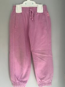 Zara magenta creative stories sweatpants Sz 3 EUC