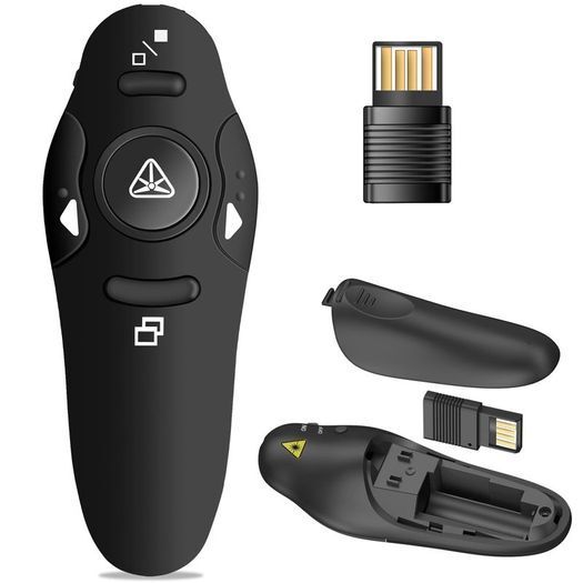 2.4GHz Wireless USB PowerPoint Presenter Remote Control Laser RF Pointer Clicker