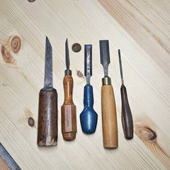 5 chisels, incl. Sorby, Henry Taylor