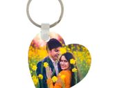 Personalised Heart shape Keyring with you photo or image