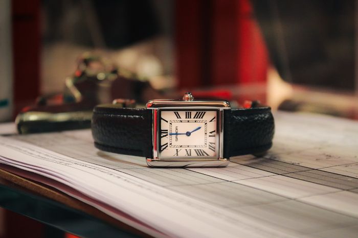 Tank style watch