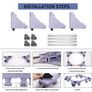 Mobile Base Fridge Stand Universal Mobile Roller Adjustable Movable Dolly Refrigerator Rack Image 4