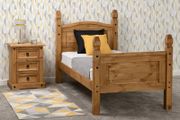 Corona 3' Bed High Foot End in Distressed Waxed Pine